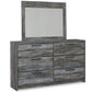 Baystorm Full Panel Bed with Mirrored Dresser Signature Design by Ashley®