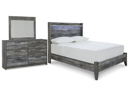 Baystorm Full Panel Bed with Mirrored Dresser Signature Design by Ashley®