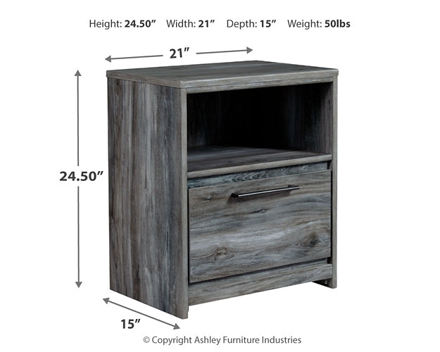 Baystorm Full Panel Bed with Mirrored Dresser and Nightstand Signature Design by Ashley®