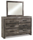 Wynnlow King Panel Bed with Mirrored Dresser and Nightstand Signature Design by Ashley®