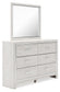 Altyra Queen Upholstered Storage Bed with Mirrored Dresser and Nightstand Signature Design by Ashley®