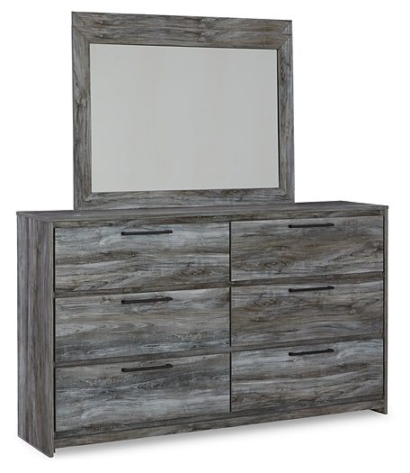 Baystorm Full Panel Headboard with Mirrored Dresser and Nightstand Signature Design by Ashley®