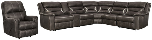 Kincord 4-Piece Sectional with Recliner Signature Design by Ashley®