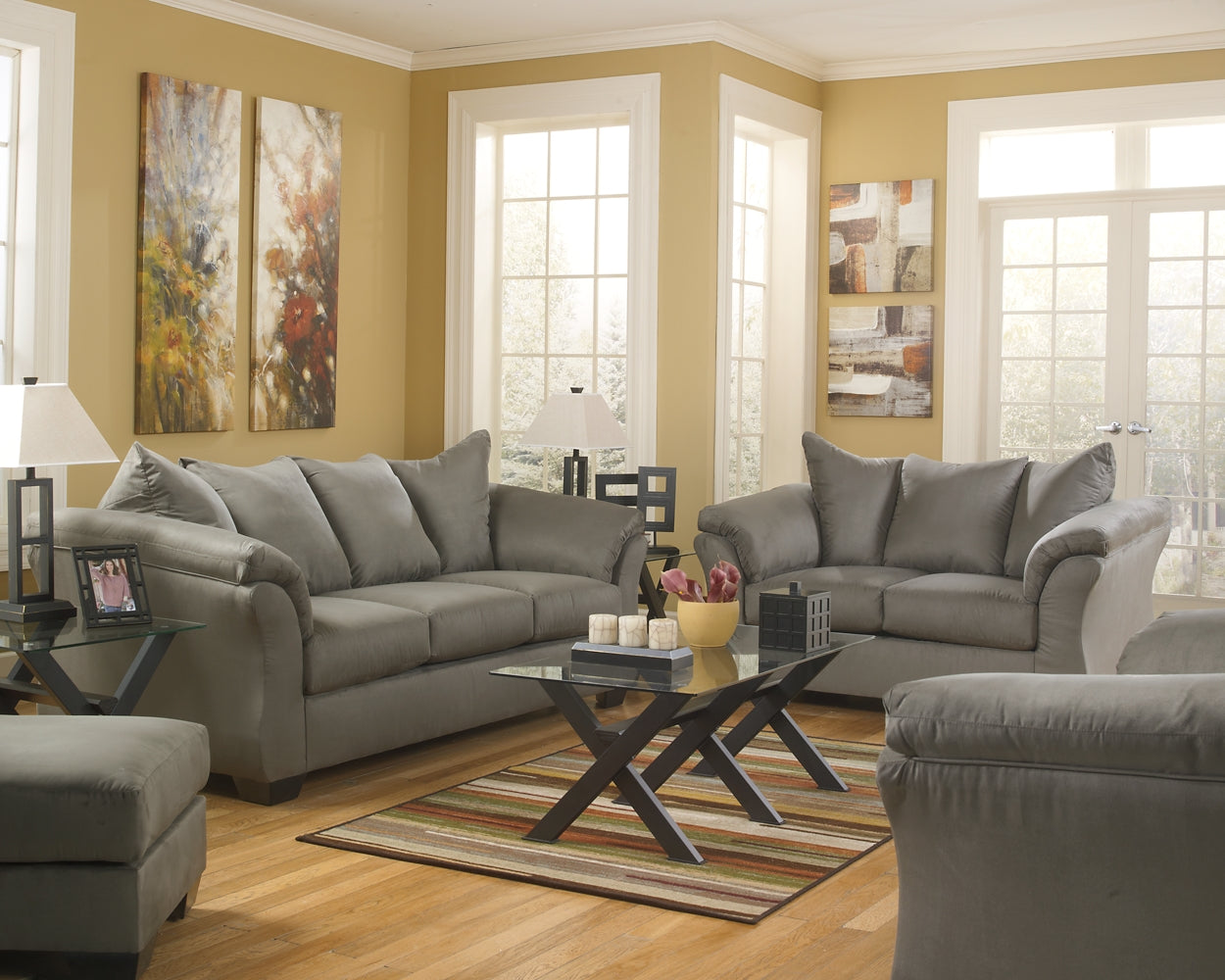 Darcy Sofa, Loveseat, Chair and Ottoman Signature Design by Ashley®