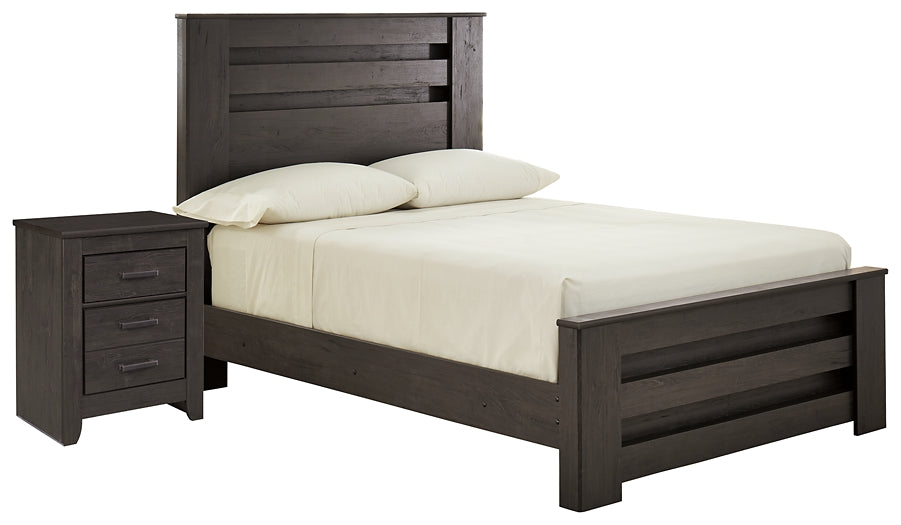 Brinxton Full Panel Bed with Nightstand Signature Design by Ashley®