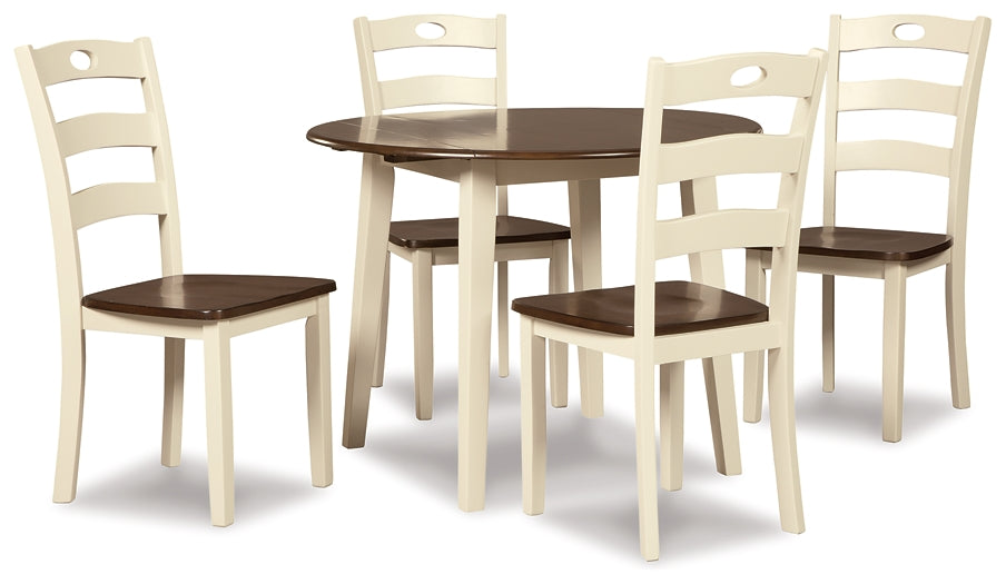 Woodanville Dining Table and 4 Chairs Signature Design by Ashley®