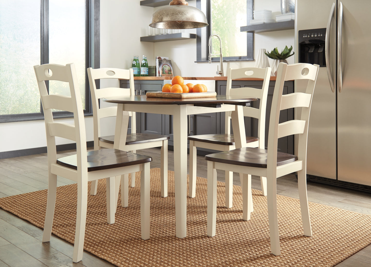 Woodanville Dining Table and 4 Chairs Signature Design by Ashley®