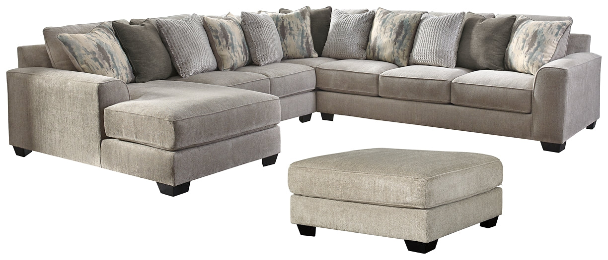 Ardsley 4-Piece Sectional with Ottoman Benchcraft®