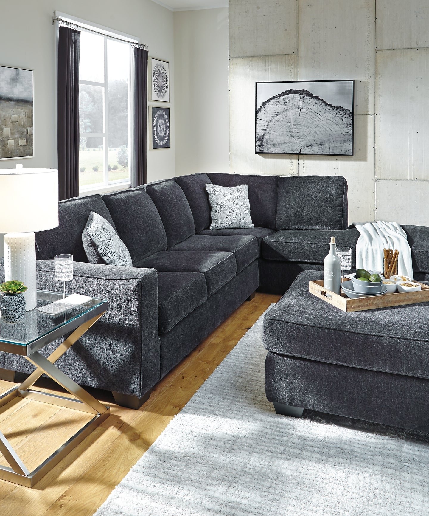 Altari 2-Piece Sectional with Ottoman Signature Design by Ashley®