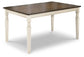 Whitesburg Dining Table and 4 Chairs and Bench with Storage Signature Design by Ashley®