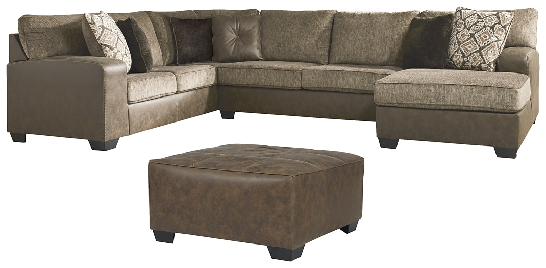 Abalone 3-Piece Sectional with Ottoman Benchcraft®