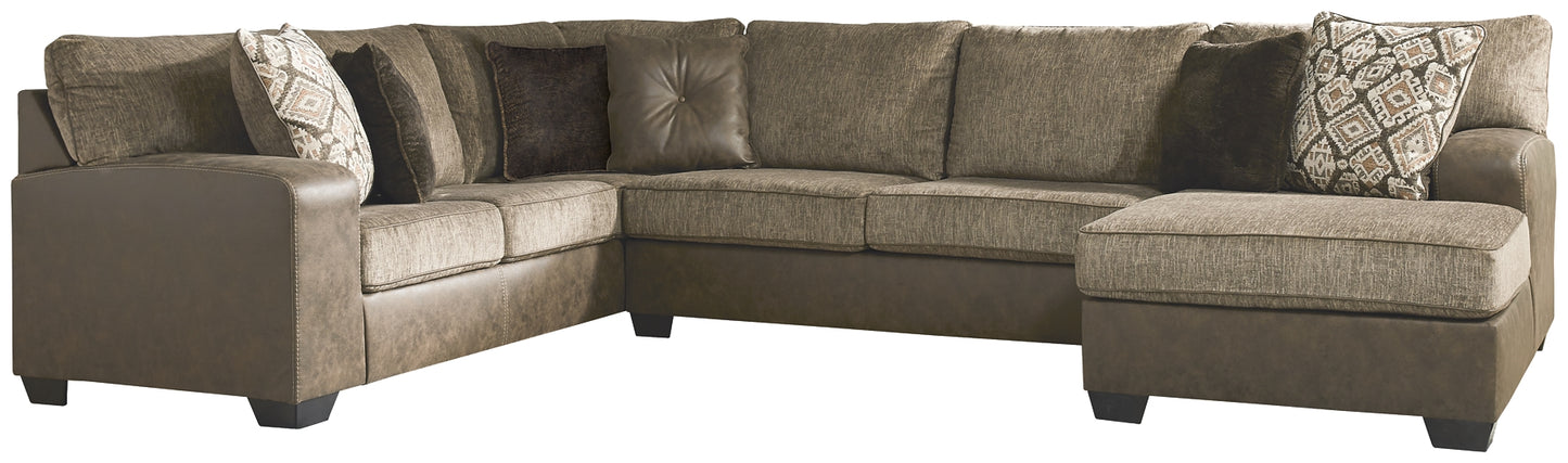 Abalone 3-Piece Sectional with Ottoman Benchcraft®