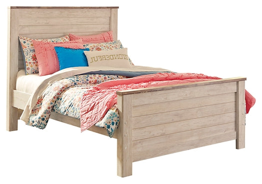 Willowton Twin Panel Bed with Nightstand Signature Design by Ashley®