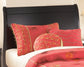 Huey Vineyard Twin Sleigh Headboard with Mirrored Dresser Signature Design by Ashley®