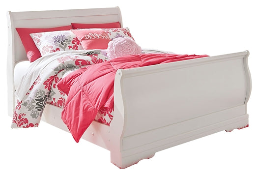 Anarasia Full Sleigh Bed with Mirrored Dresser and Chest Signature Design by Ashley®