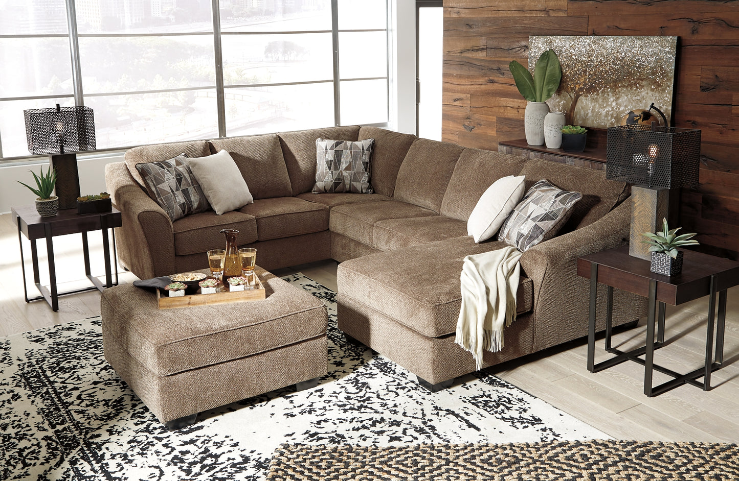 Graftin 3-Piece Sectional with Ottoman Benchcraft®