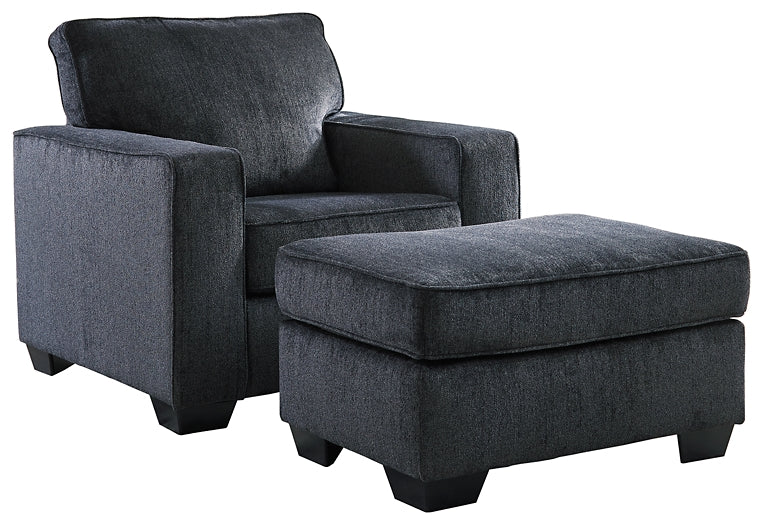 Altari Chair and Ottoman Signature Design by Ashley®