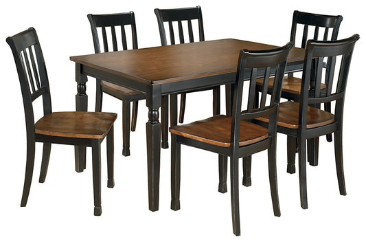 Owingsville Dining Table and 6 Chairs Signature Design by Ashley®