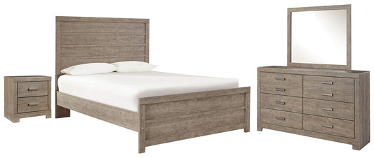 Culverbach Full Panel Bed with Mirrored Dresser and 2 Nightstands Signature Design by Ashley®