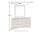 Anarasia Full Sleigh Headboard with Mirrored Dresser Signature Design by Ashley®