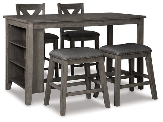 Caitbrook Counter Height Dining Table and 4 Barstools Signature Design by Ashley®