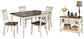 Whitesburg Dining Table and 4 Chairs with Storage Signature Design by Ashley®