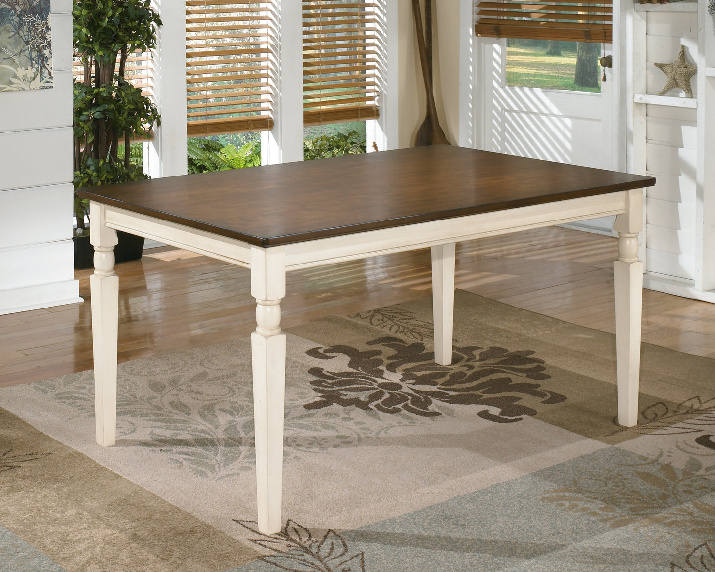 Whitesburg Dining Table and 4 Chairs with Storage Signature Design by Ashley®