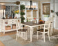 Whitesburg Dining Table and 4 Chairs with Storage Signature Design by Ashley®