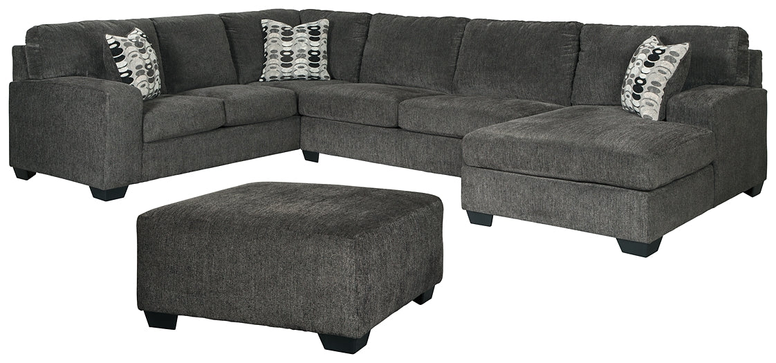 Ballinasloe 3-Piece Sectional with Ottoman Signature Design by Ashley®