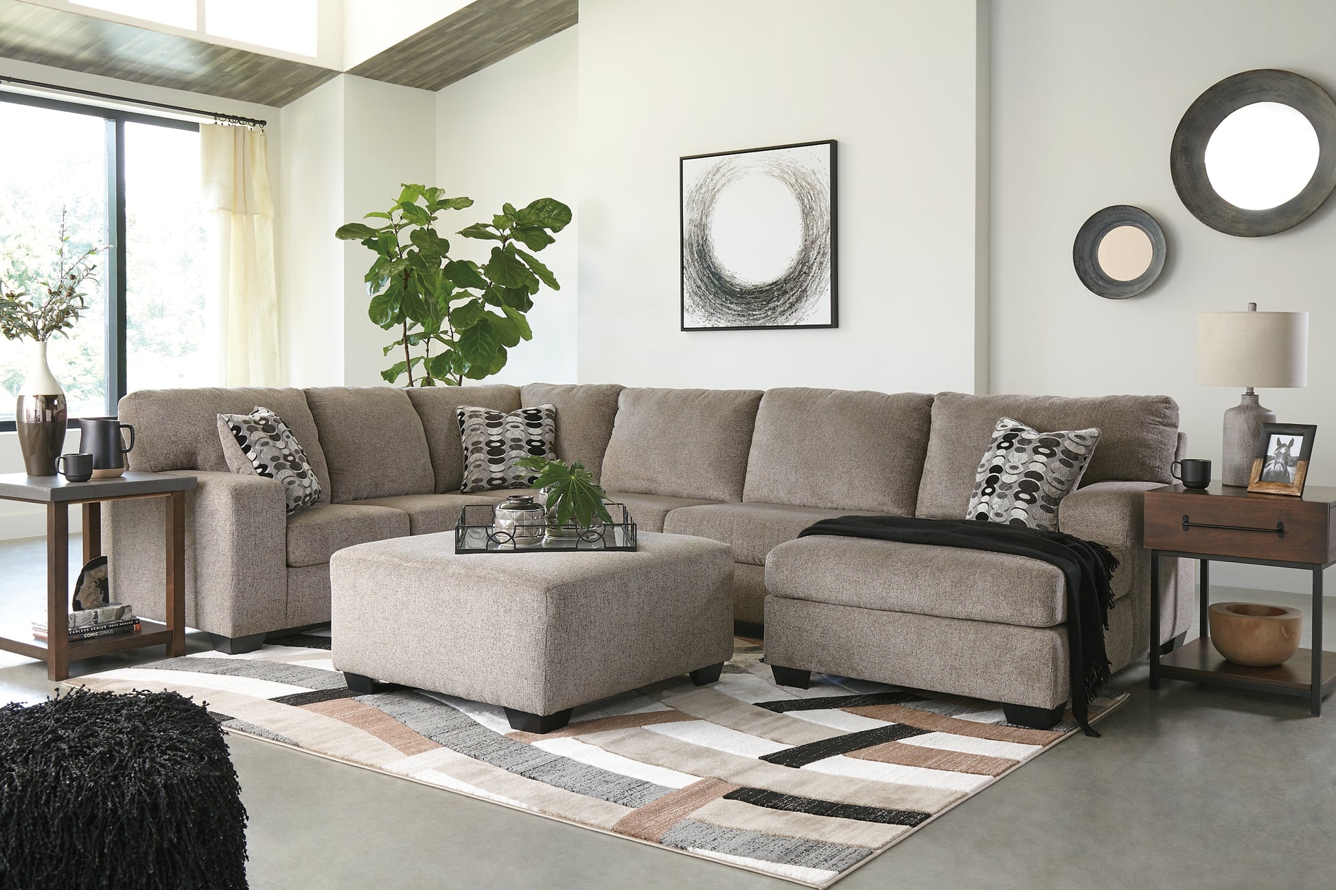 Ballinasloe 3-Piece Sectional with Ottoman Signature Design by Ashley®