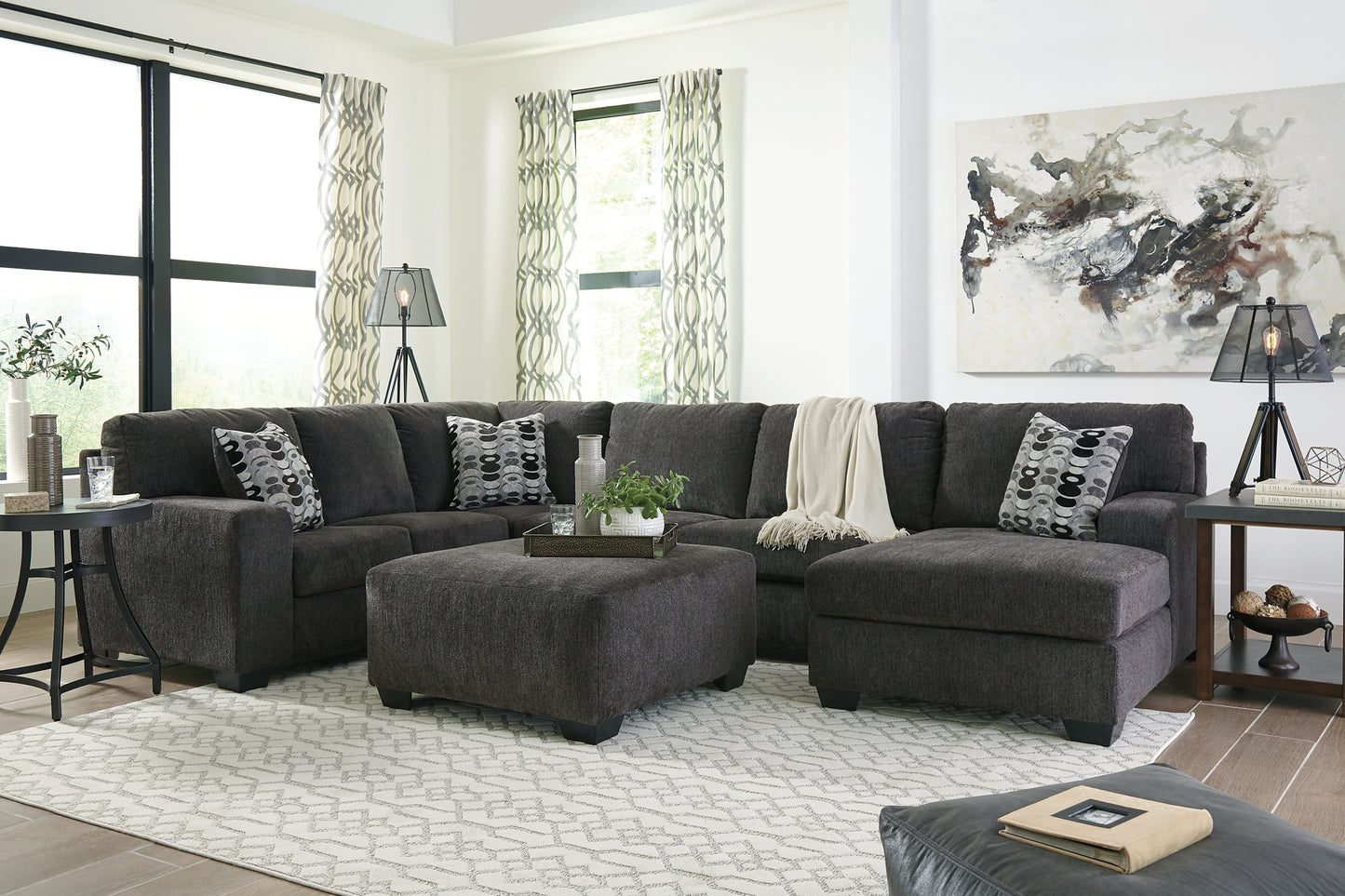 Ballinasloe 3-Piece Sectional with Ottoman Signature Design by Ashley®