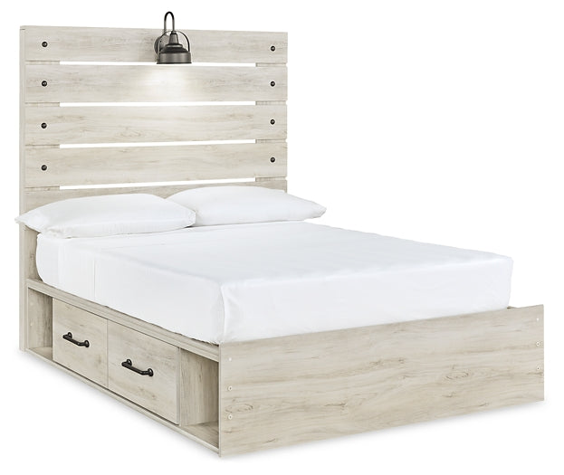 Cambeck Full Panel Bed with 4 Storage Drawers with Mirrored Dresser and 2 Nightstands Signature Design by Ashley®