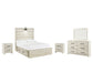 Cambeck Full Panel Bed with 4 Storage Drawers with Mirrored Dresser and 2 Nightstands Signature Design by Ashley®