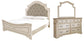 Realyn California King Upholstered Panel Bed with Mirrored Dresser Signature Design by Ashley®