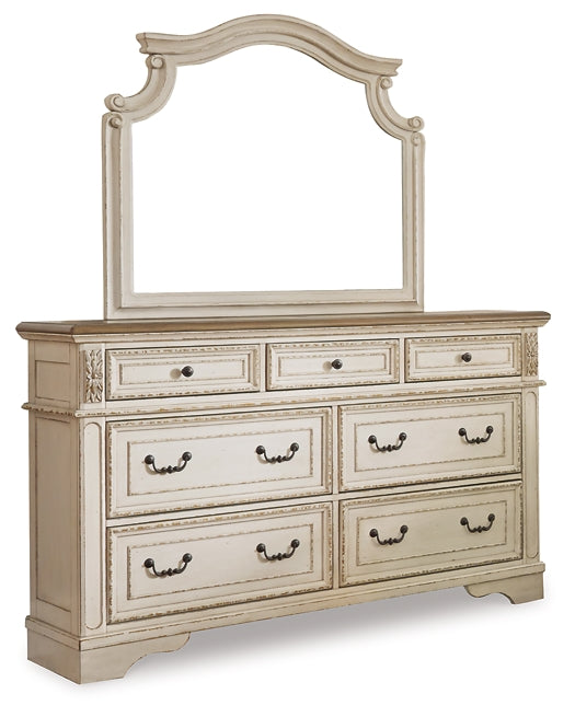 Realyn King Sleigh Bed with Mirrored Dresser and Chest Signature Design by Ashley®