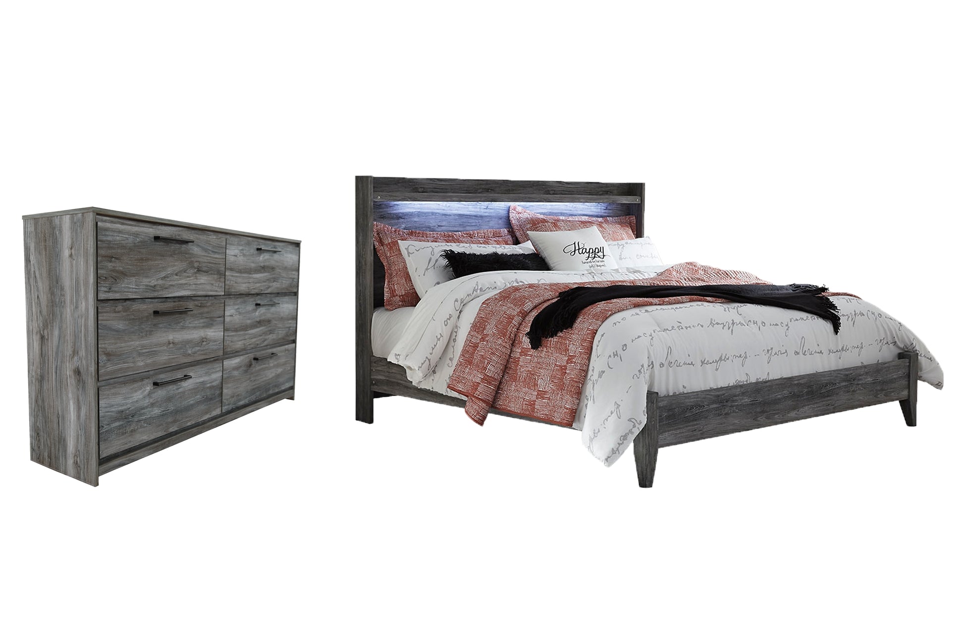 Baystorm King Panel Bed with Dresser Signature Design by Ashley®