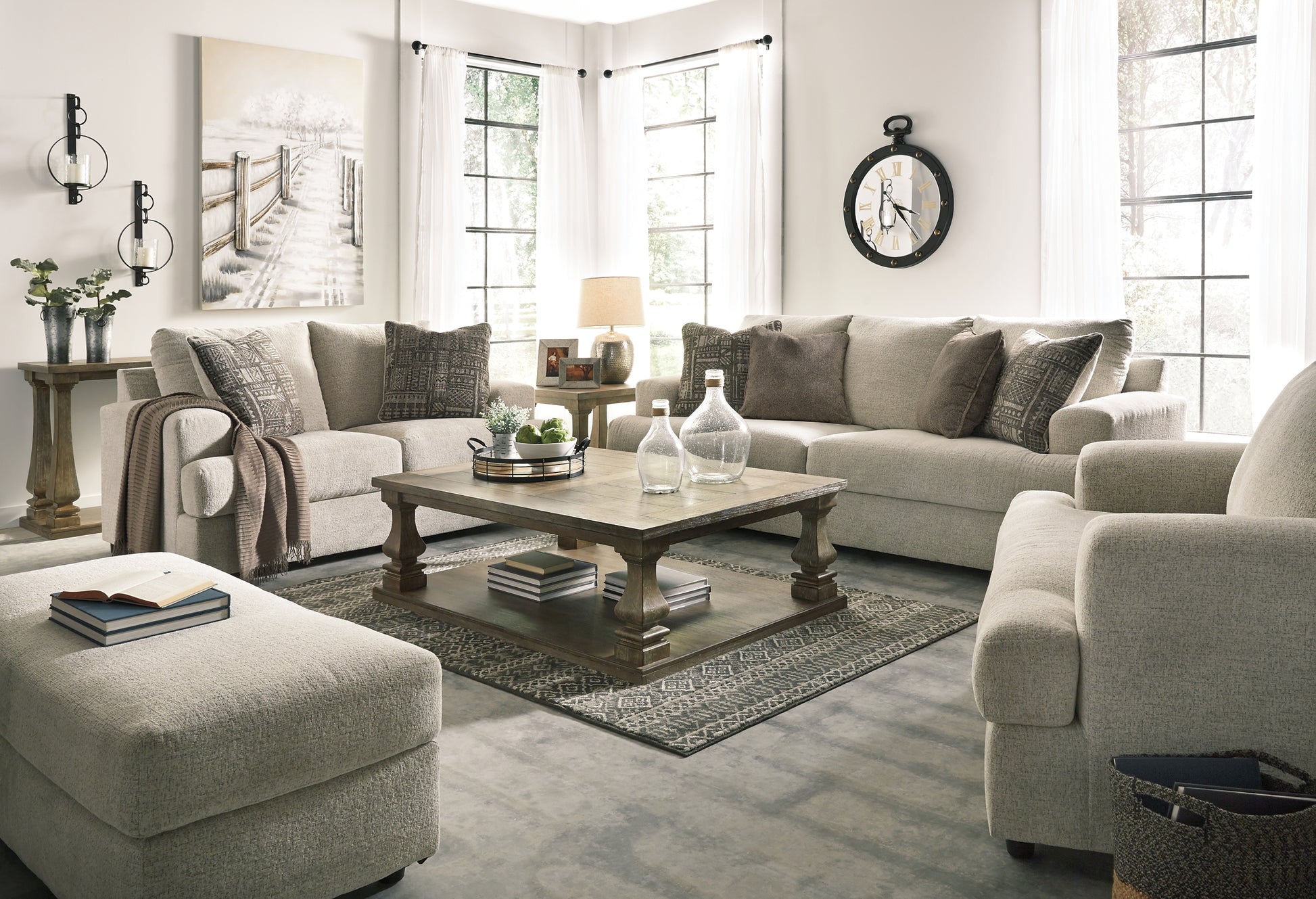 Soletren Sofa, Loveseat, Chair and Ottoman Signature Design by Ashley®