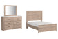 Senniberg Full Panel Bed with Mirrored Dresser Signature Design by Ashley®