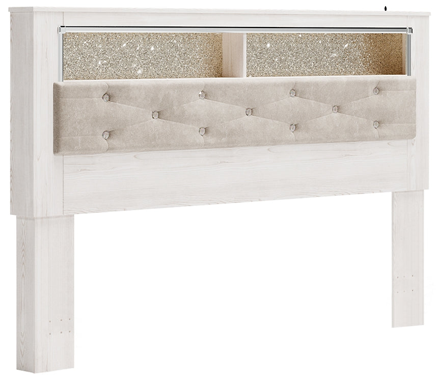 Altyra King Bookcase Headboard with Mirrored Dresser and Chest Signature Design by Ashley®