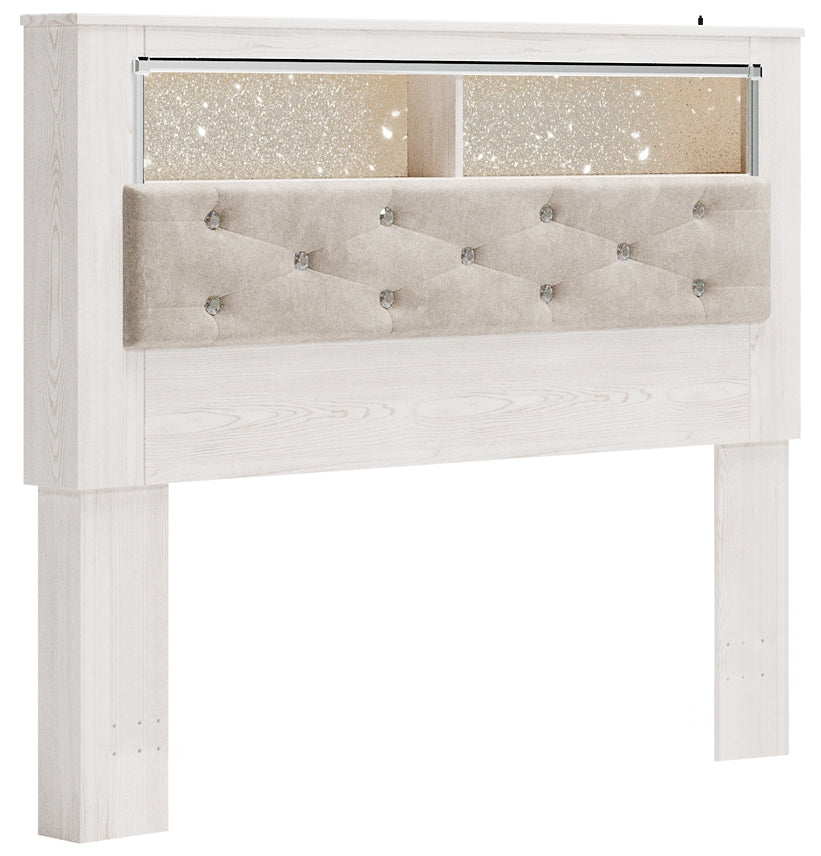 Altyra Queen Bookcase Headboard with Mirrored Dresser, Chest and 2 Nightstands Signature Design by Ashley®