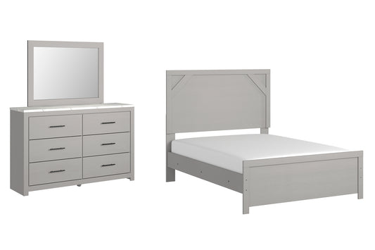 Cottonburg Full Panel Bed with Mirrored Dresser Signature Design by Ashley®