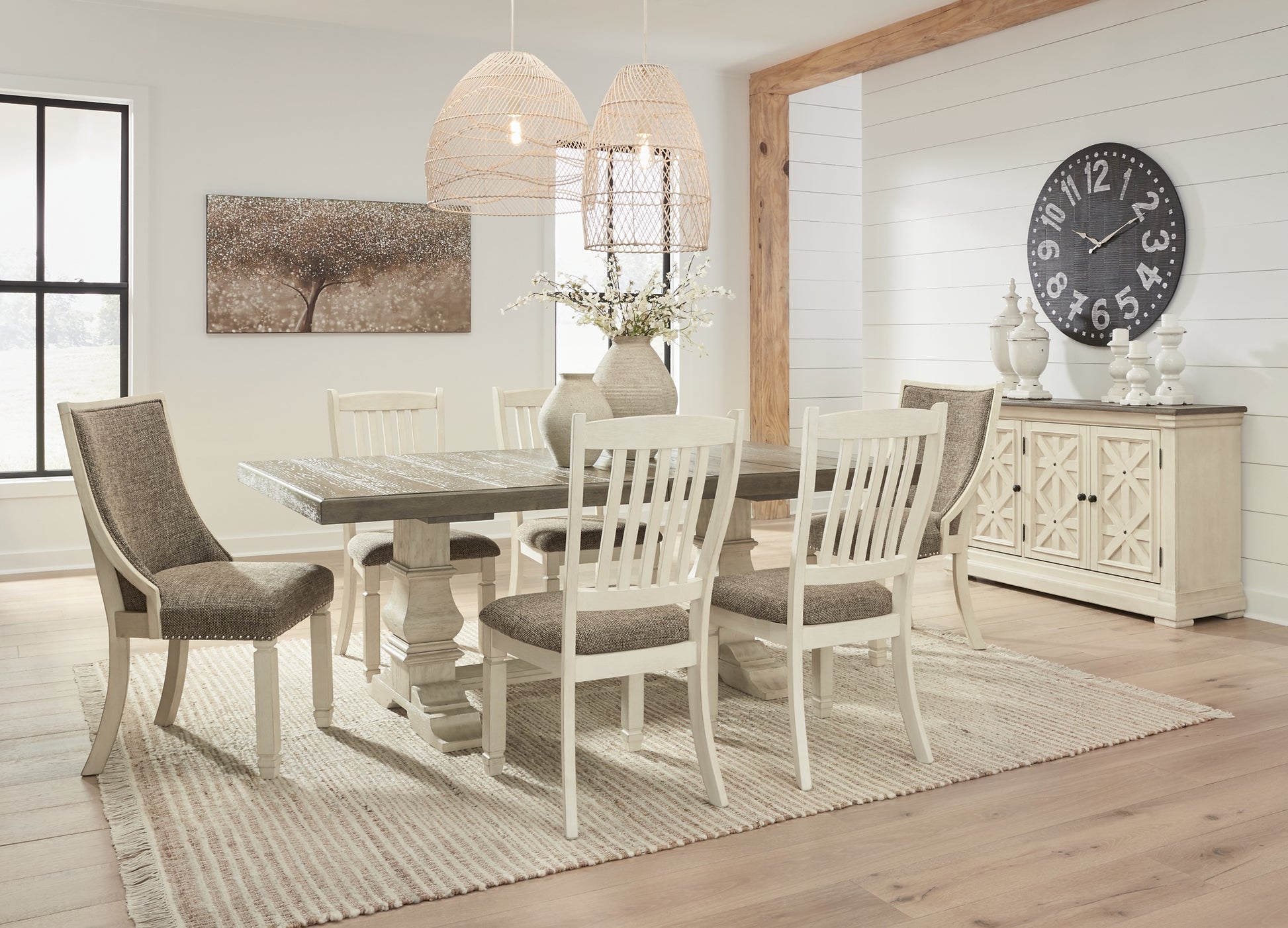 Bolanburg Dining Table and 6 Chairs Signature Design by Ashley®