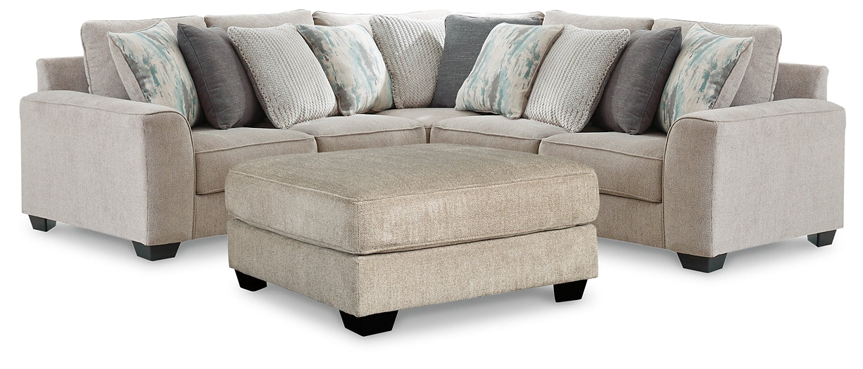 Ardsley 3-Piece Sectional with Ottoman Benchcraft®