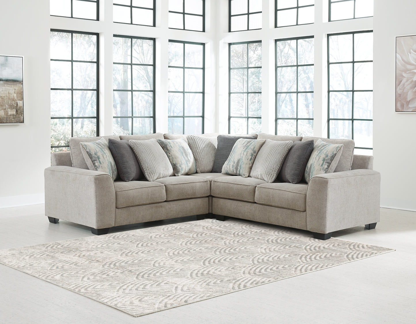 Ardsley 3-Piece Sectional with Ottoman Benchcraft®