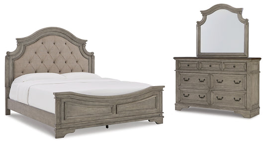 Lodenbay California King Panel Bed with Mirrored Dresser Signature Design by Ashley®