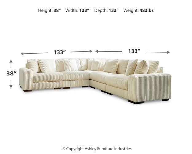 Lindyn 5-Piece Sectional with Ottoman Signature Design by Ashley®