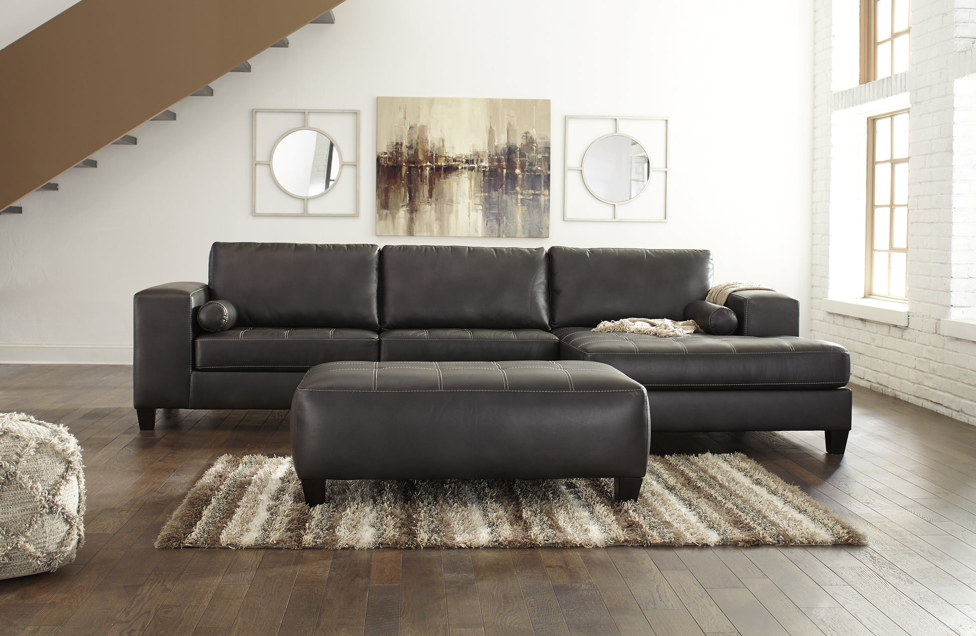 Nokomis 2-Piece Sectional with Ottoman Signature Design by Ashley®