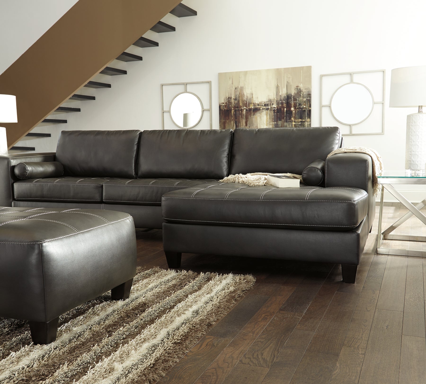 Nokomis 2-Piece Sectional with Ottoman Signature Design by Ashley®