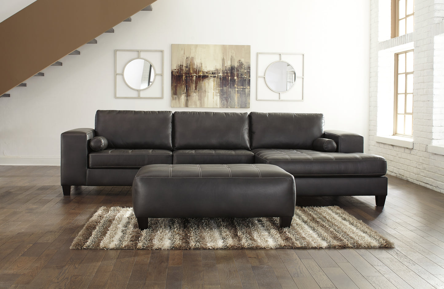 Nokomis 2-Piece Sectional with Ottoman Signature Design by Ashley®