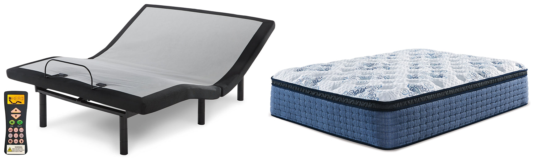 Mt Dana Euro Top Mattress with Adjustable Base Sierra Sleep® by Ashley